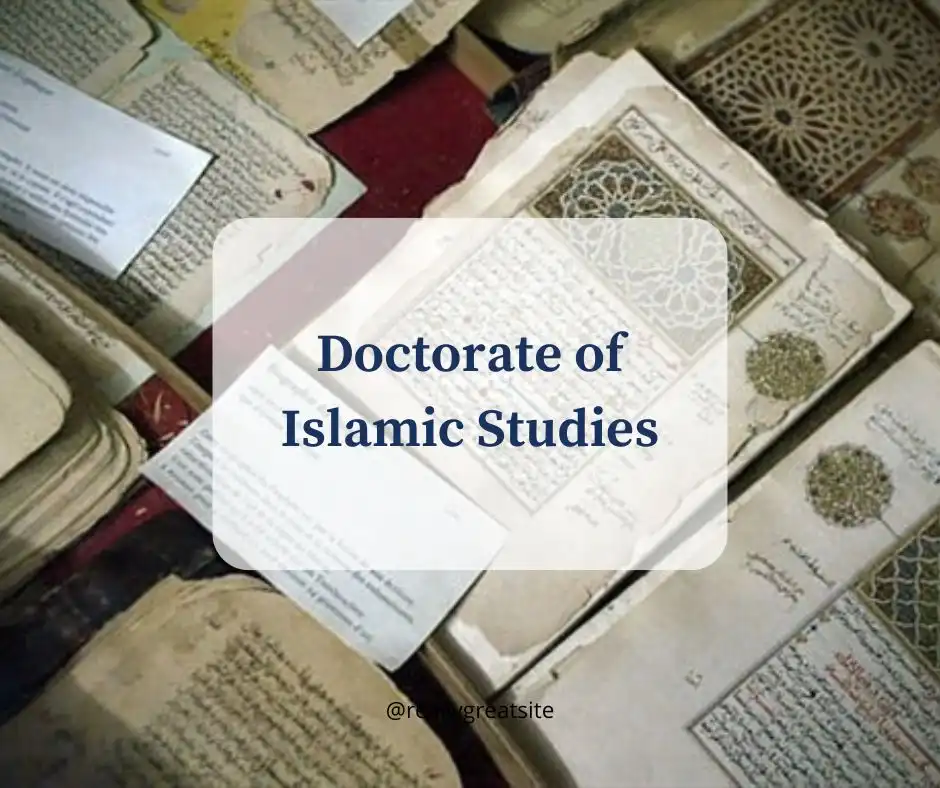 PhD in Islamic studies online